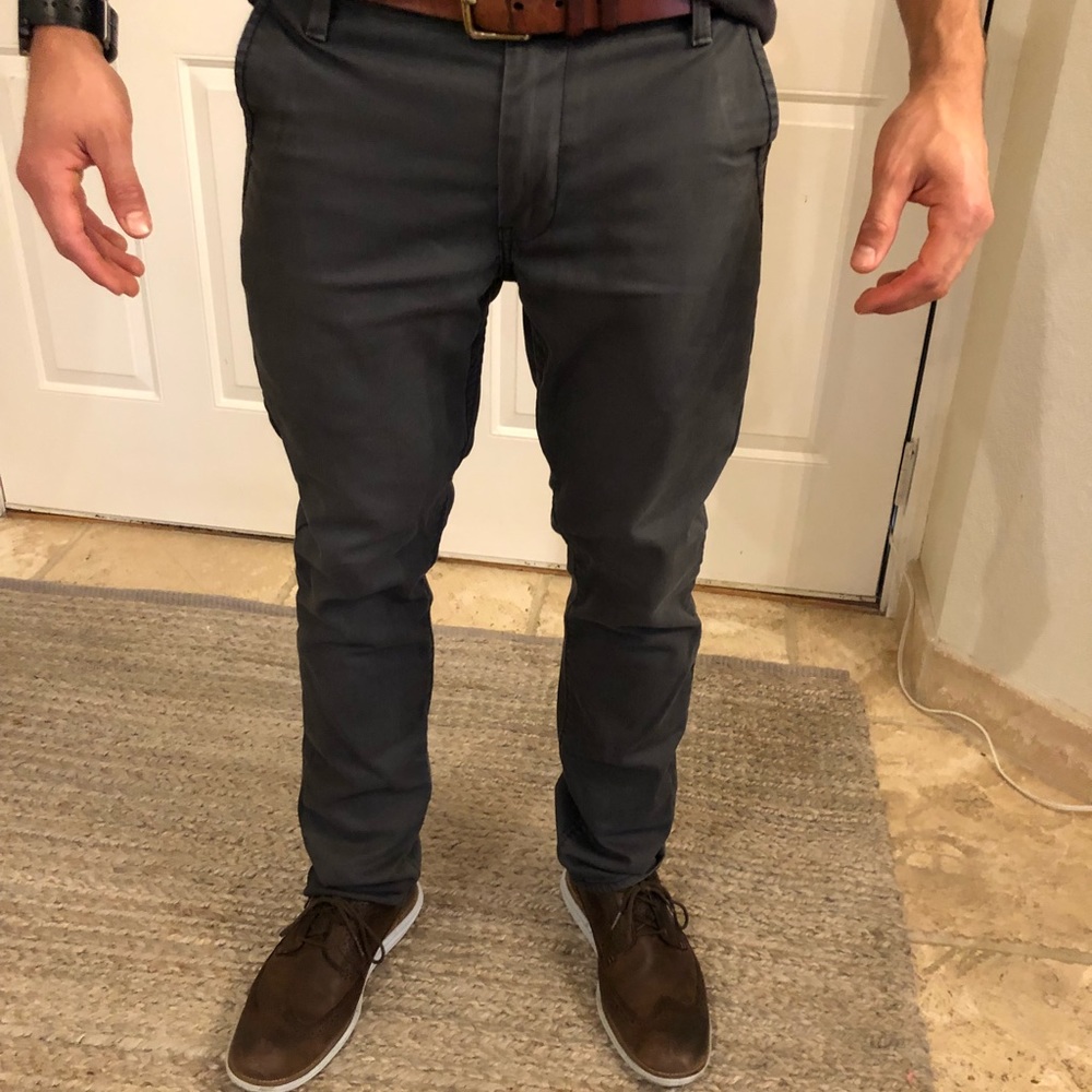 Levi 511 Slim Fit Trouser Commuter Pant 32x32 Grey